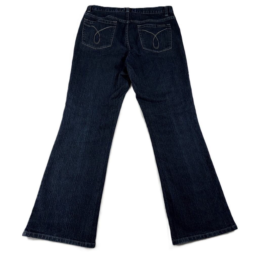 Calvin Klein Flair Stretch Jeans Women's Size 31/12 Blue Denim - Picture 6 of 7